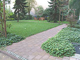 Entkernter Innenhof mit Gr�nfl�che