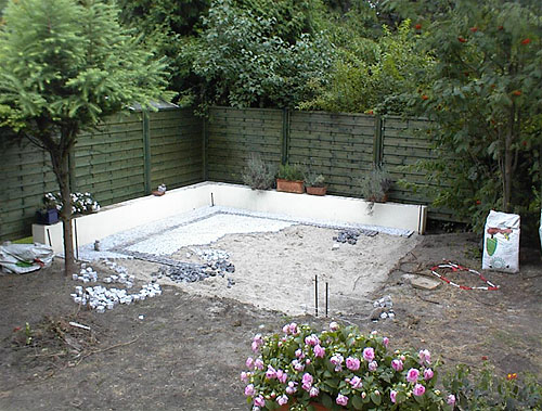 Pflasterung Terrasse